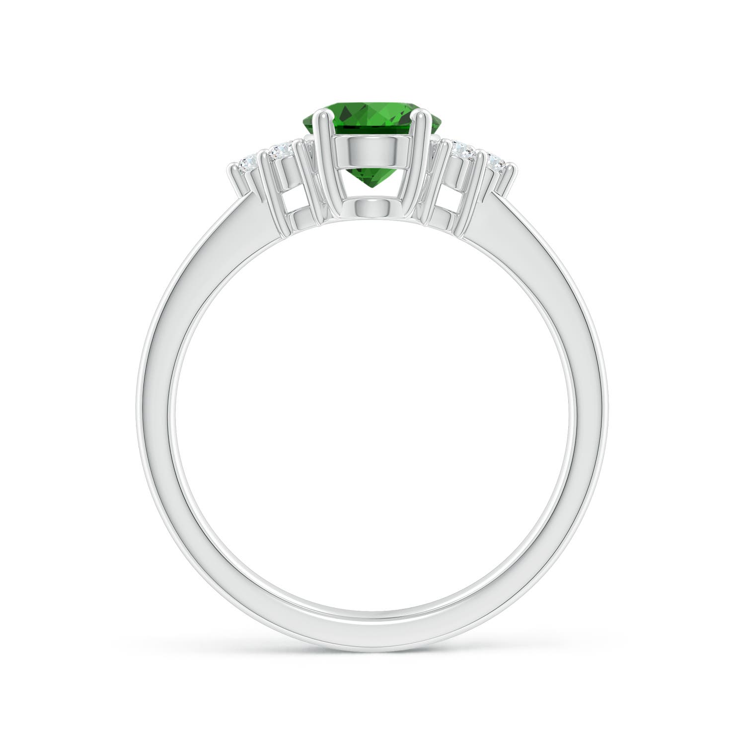 Premium - Lab-Grown Emerald / 1.21 CT / 14 KT White Gold