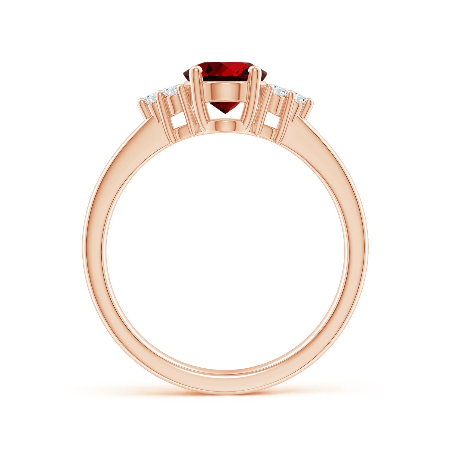 Premium - Lab-Grown Ruby / 1.36 CT / 14 KT Rose Gold