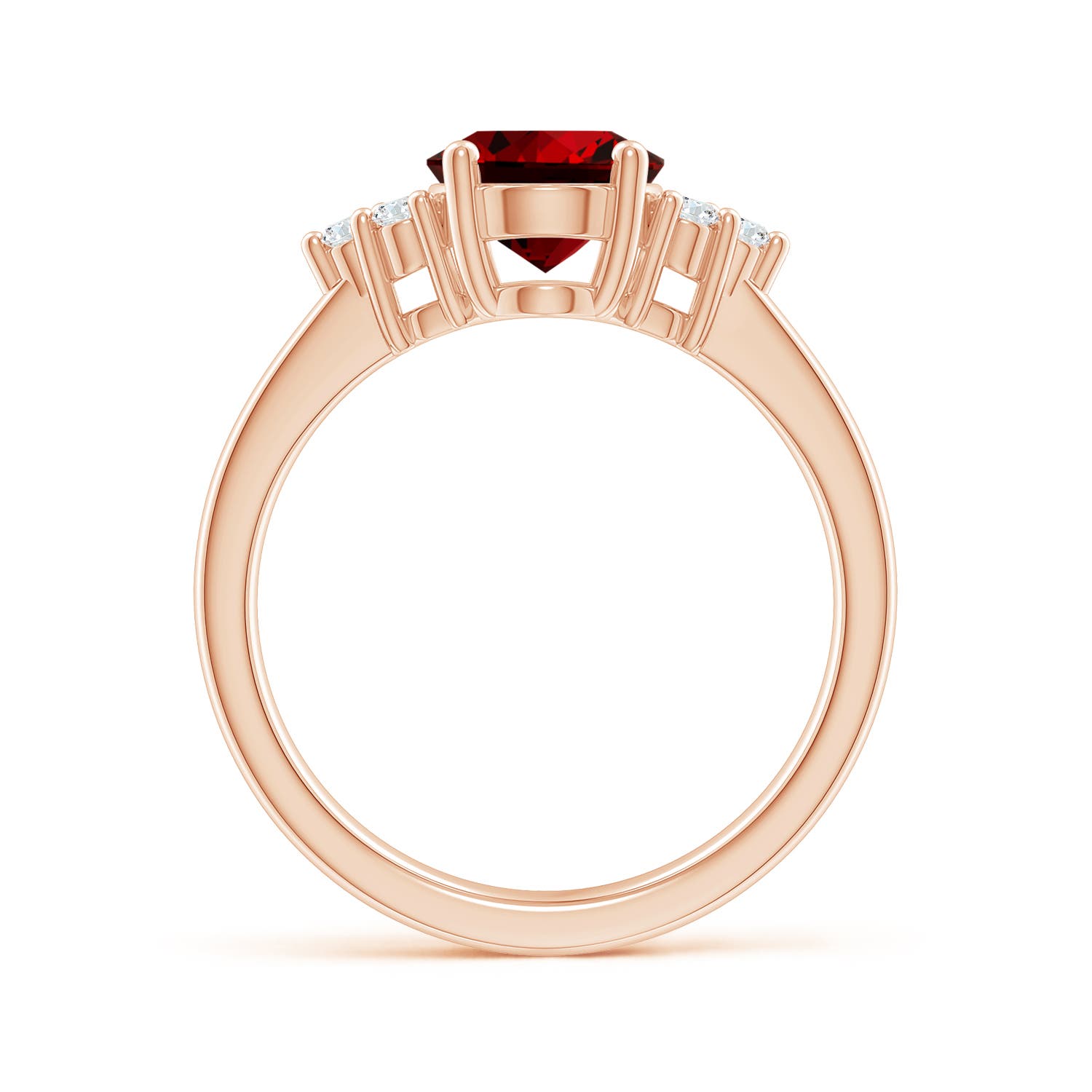 Premium - Lab-Grown Ruby / 2.15 CT / 14 KT Rose Gold