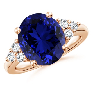 Oval Lab-Grown Lab Grown Blue Sapphire