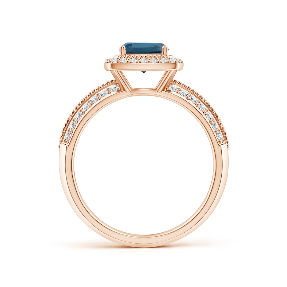 6mm Labgrown Twisted Rope Cushion Lab-Grown Alexandrite Halo Ring in Rose Gold side 199