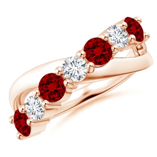 Round Lab-Grown Lab Grown Ruby