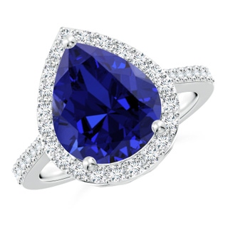 Pear Lab-Grown Lab Grown Blue Sapphire