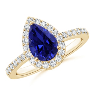 Pear Lab-Grown Lab Grown Blue Sapphire