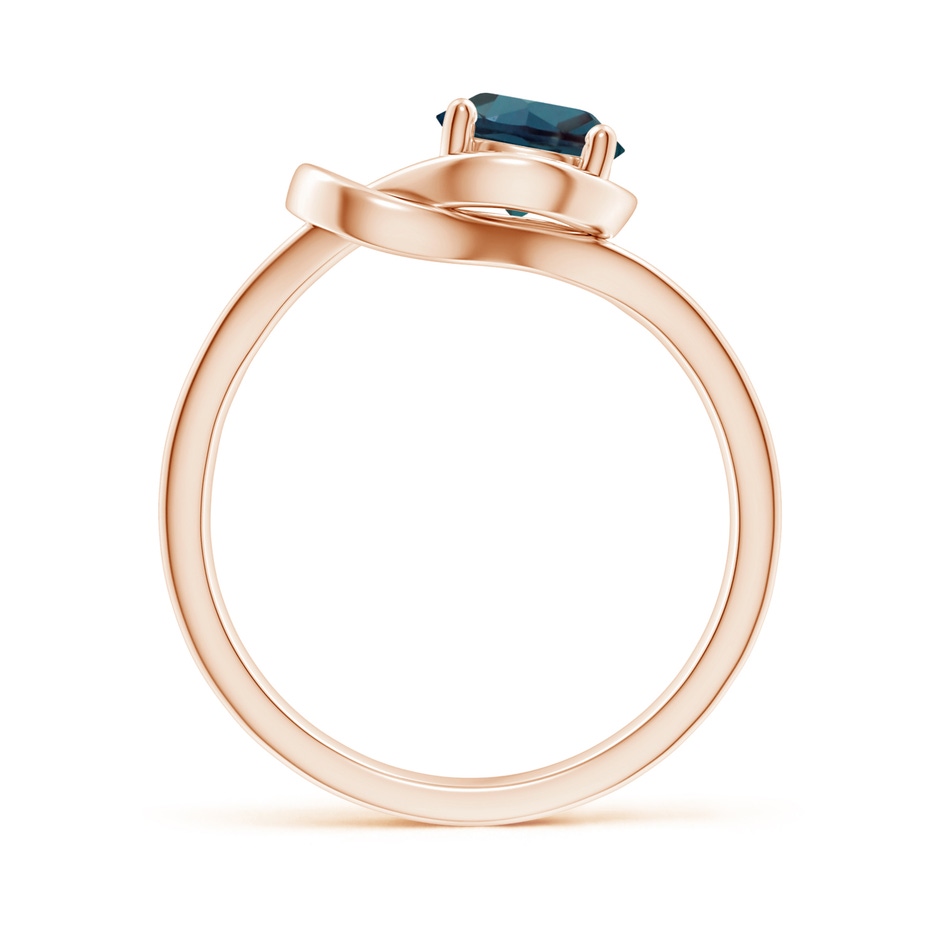 6mm Labgrown Solitaire Lab-Grown Alexandrite Infinity Knot Ring in 18K Rose Gold side 199