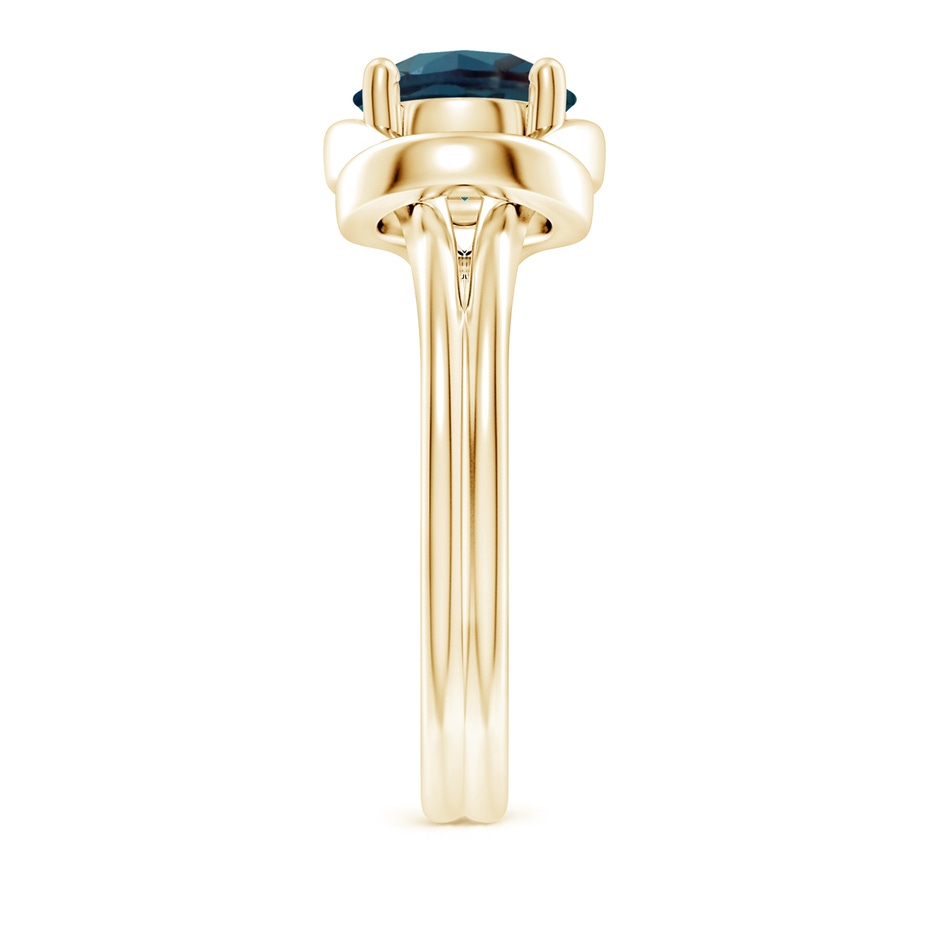 8mm Labgrown Solitaire Lab-Grown Alexandrite Infinity Knot Ring in 18K Yellow Gold side 299