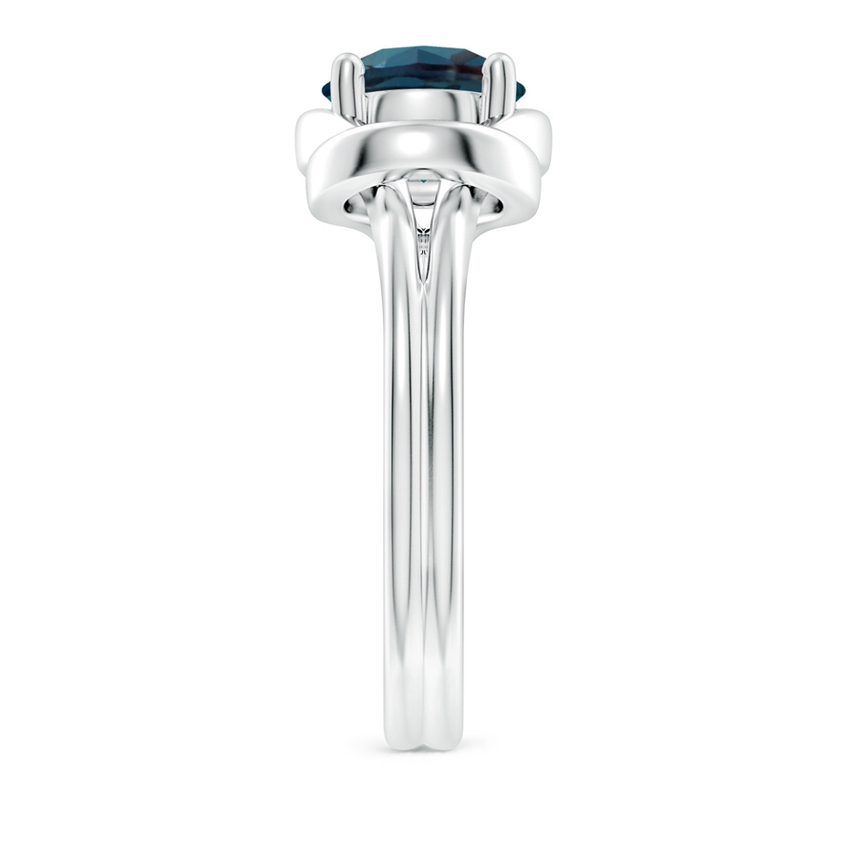 8mm Labgrown Solitaire Lab-Grown Alexandrite Infinity Knot Ring in White Gold side 299