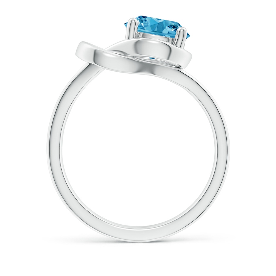 7.5mm Labgrown Solitaire Lab-Grown Fancy Intense Blue Diamond Infinity Knot Ring in P950 Platinum side 199