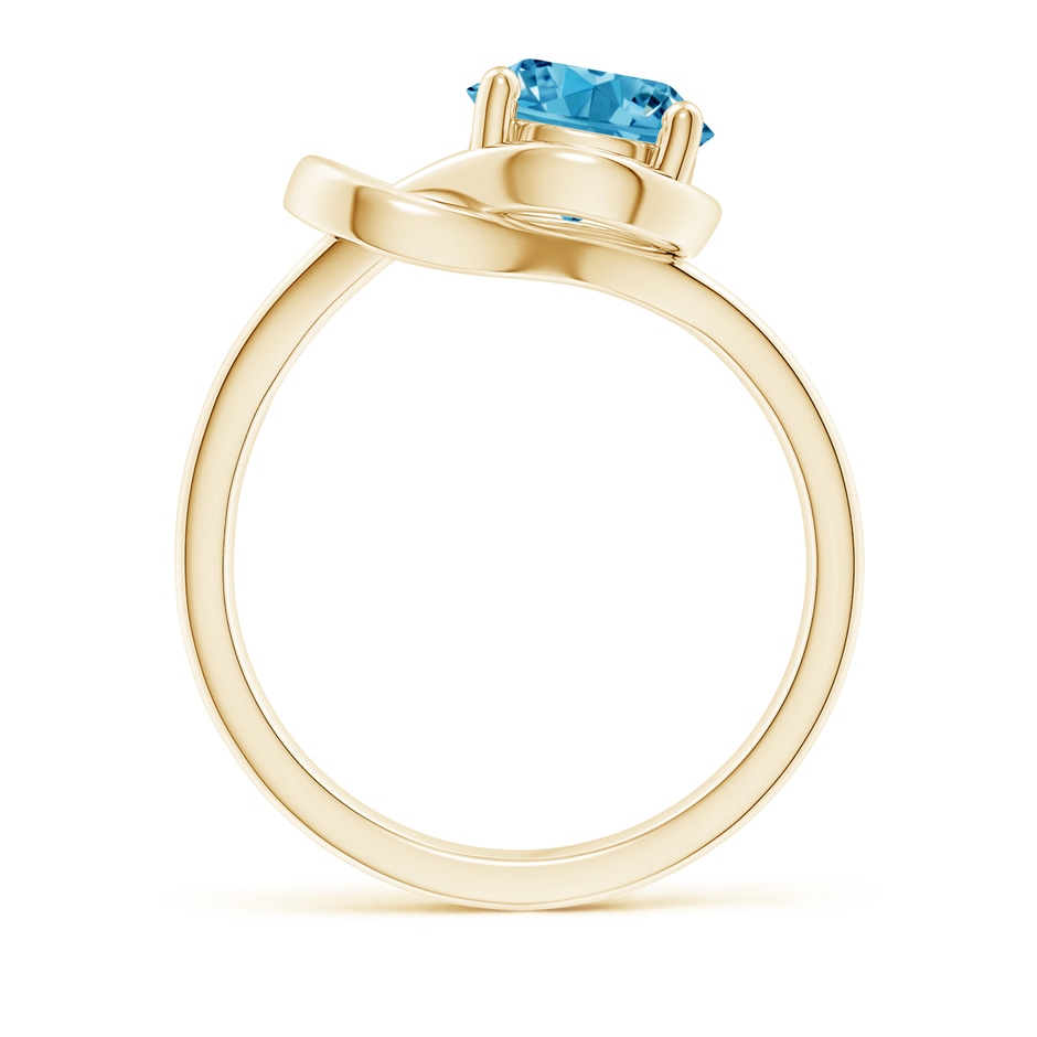 7.5mm Labgrown Solitaire Lab-Grown Fancy Intense Blue Diamond Infinity Knot Ring in Yellow Gold side 199