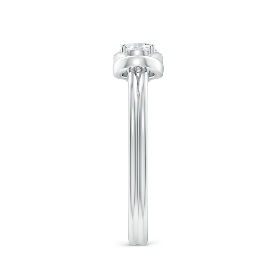 4mm FGVS Lab-Grown Solitaire Diamond Infinity Knot Ring in White Gold side 299