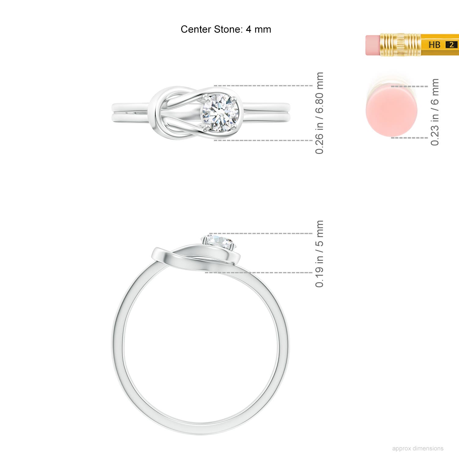 F-G, VS / 0.23 CT / 14 KT White Gold