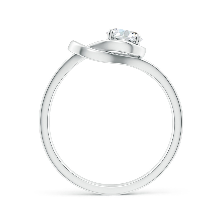 5.1mm FGVS Lab-Grown Solitaire Diamond Infinity Knot Ring in P950 Platinum side 199