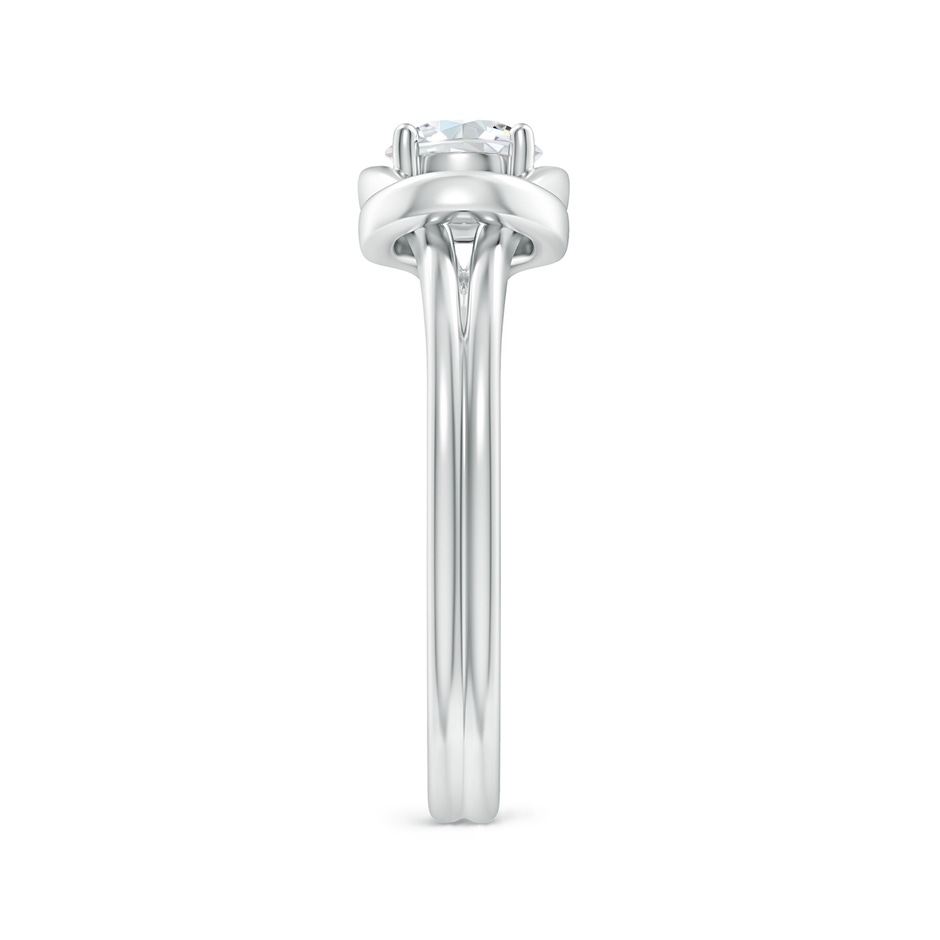 5.1mm FGVS Lab-Grown Solitaire Diamond Infinity Knot Ring in P950 Platinum side 299