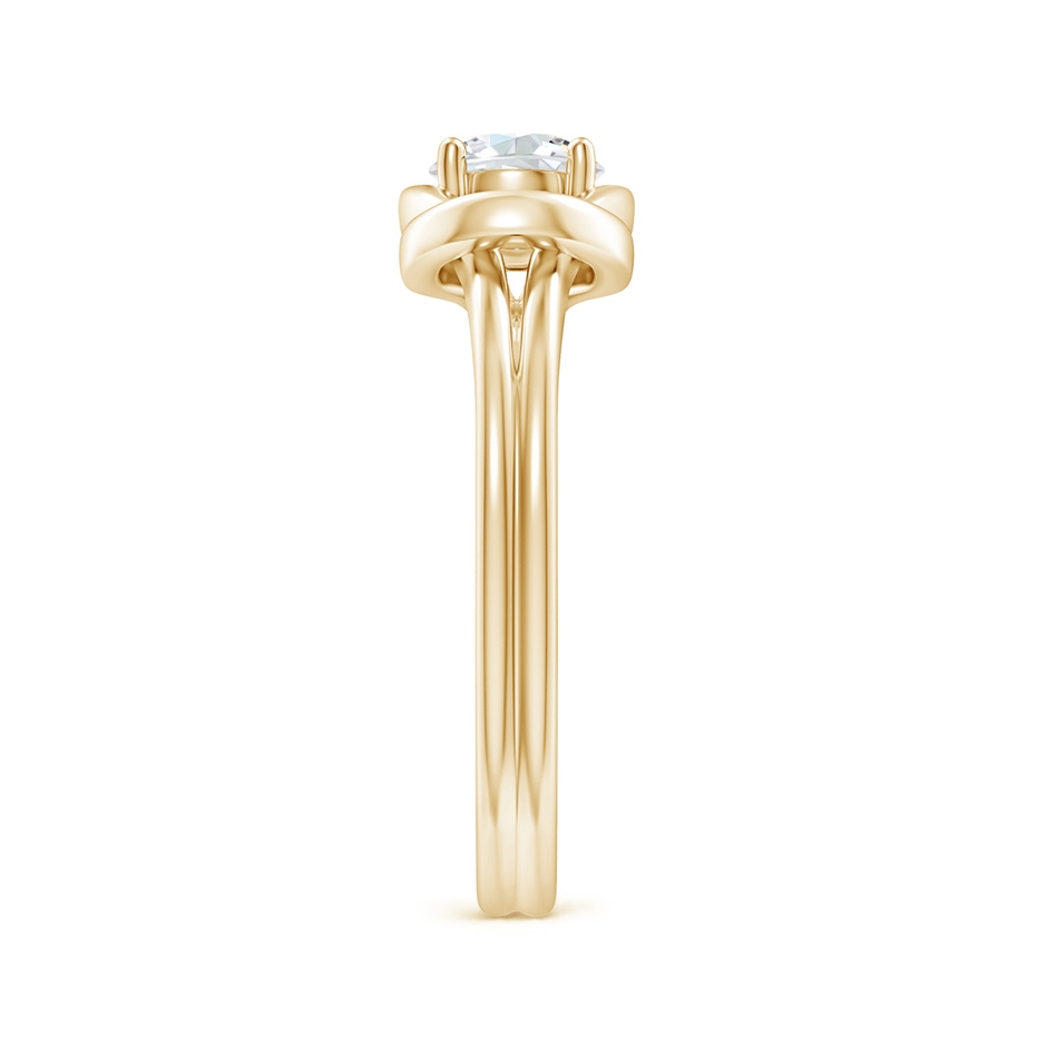 5.1mm FGVS Lab-Grown Solitaire Diamond Infinity Knot Ring in Yellow Gold side 299