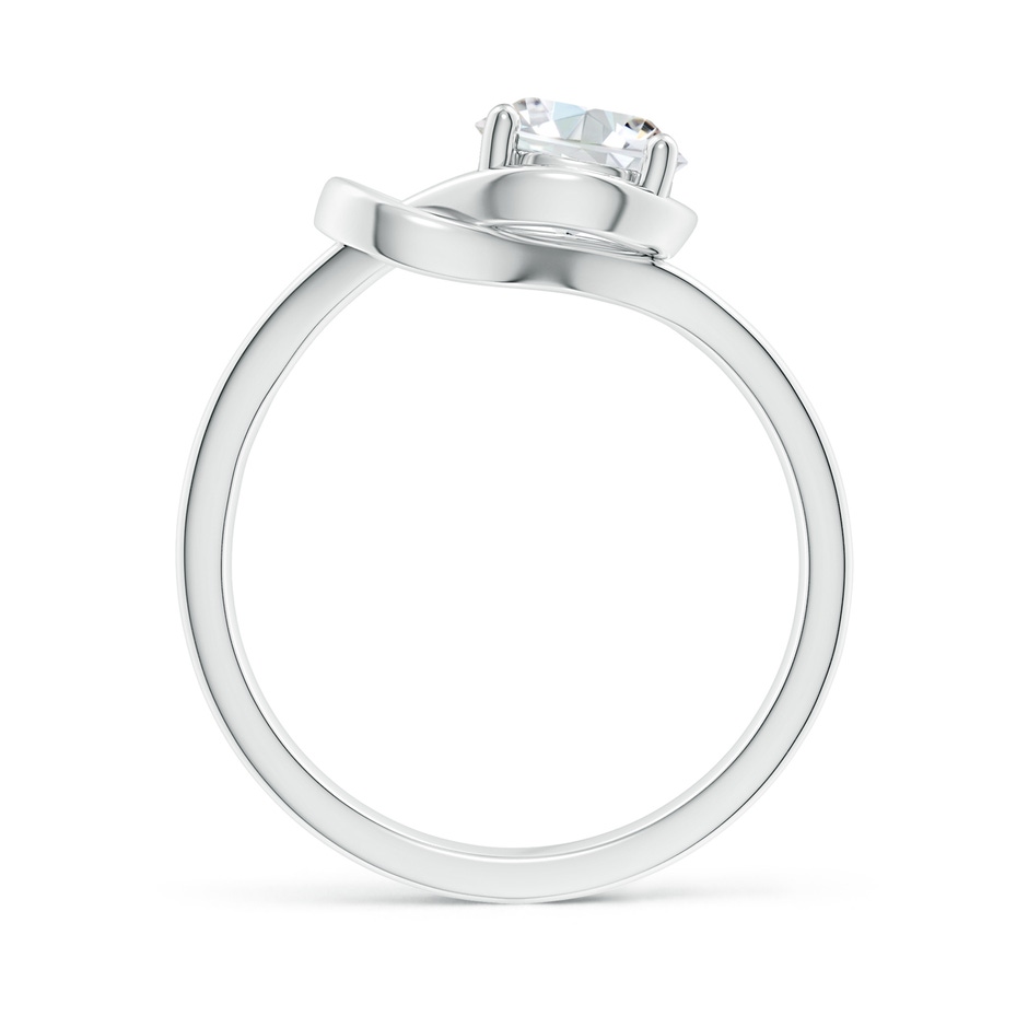 6.4mm FGVS Lab-Grown Solitaire Diamond Infinity Knot Ring in White Gold side 199