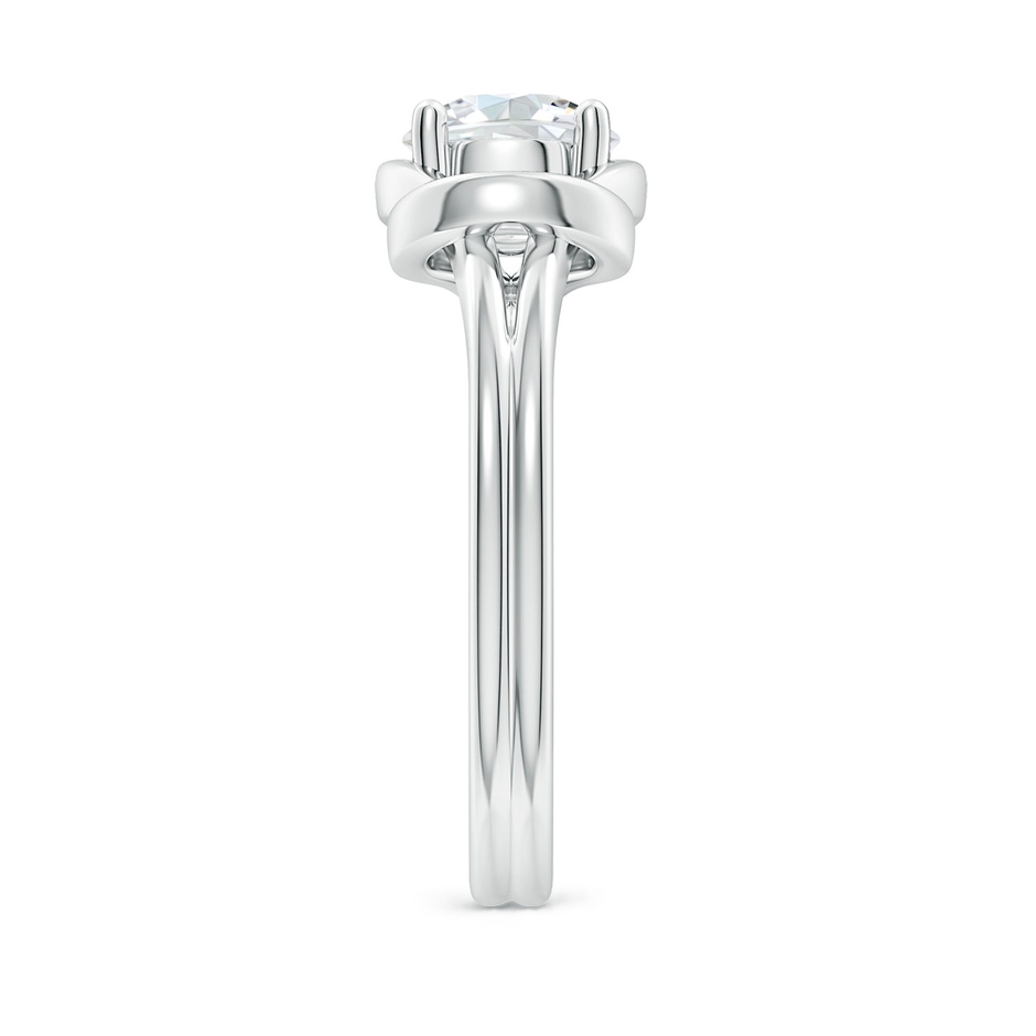 6.4mm FGVS Lab-Grown Solitaire Diamond Infinity Knot Ring in White Gold side 299