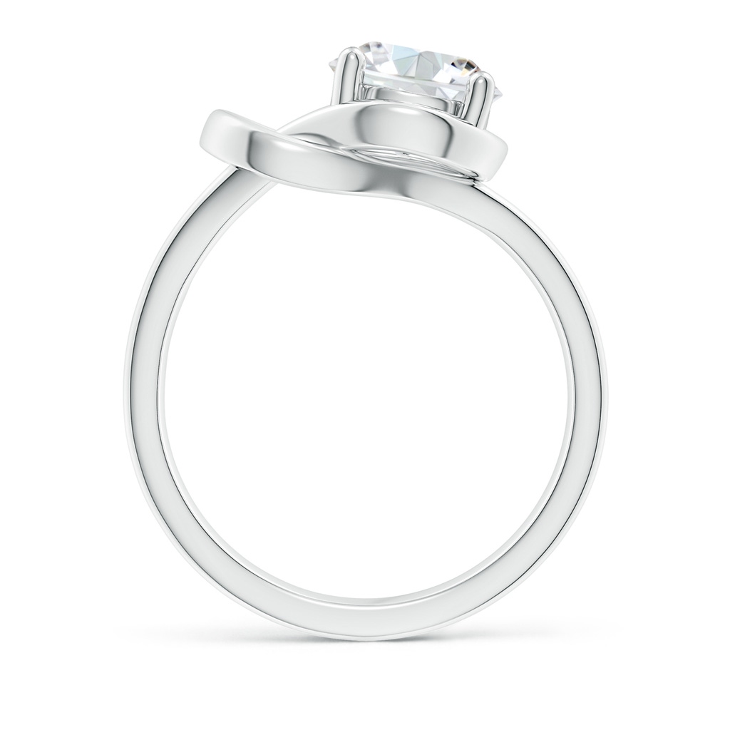 7.5mm FGVS Lab-Grown Solitaire Diamond Infinity Knot Ring in White Gold - side 199