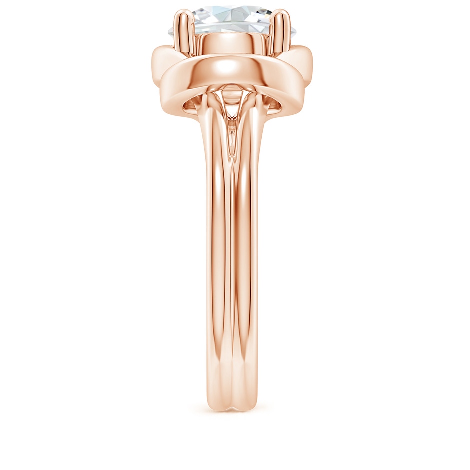 9.2mm FGVS Lab-Grown Solitaire Diamond Infinity Knot Ring in 9K Rose Gold side 299