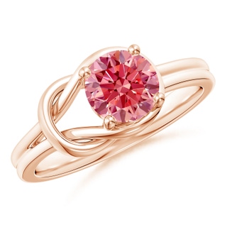Round Fancy Intense, VS Lab Grown Pink Diamond