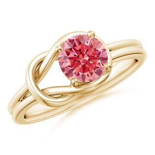 Round Fancy Intense, VS Lab Grown Pink Diamond