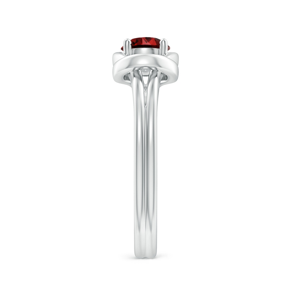 5mm Labgrown Lab-Grown Solitaire Ruby Infinity Knot Ring in White Gold side 299