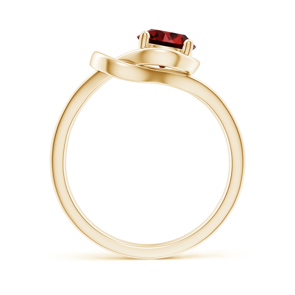 6mm Labgrown Lab-Grown Solitaire Ruby Infinity Knot Ring in Yellow Gold side 199