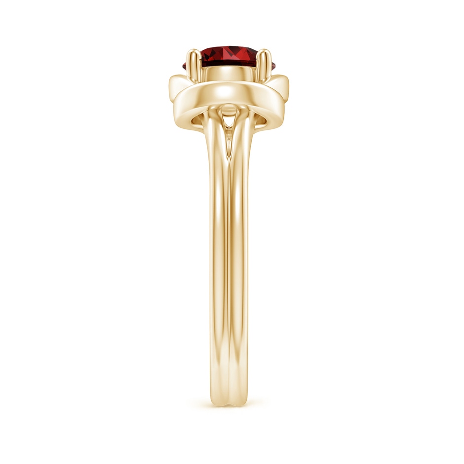6mm Labgrown Lab-Grown Solitaire Ruby Infinity Knot Ring in Yellow Gold side 299