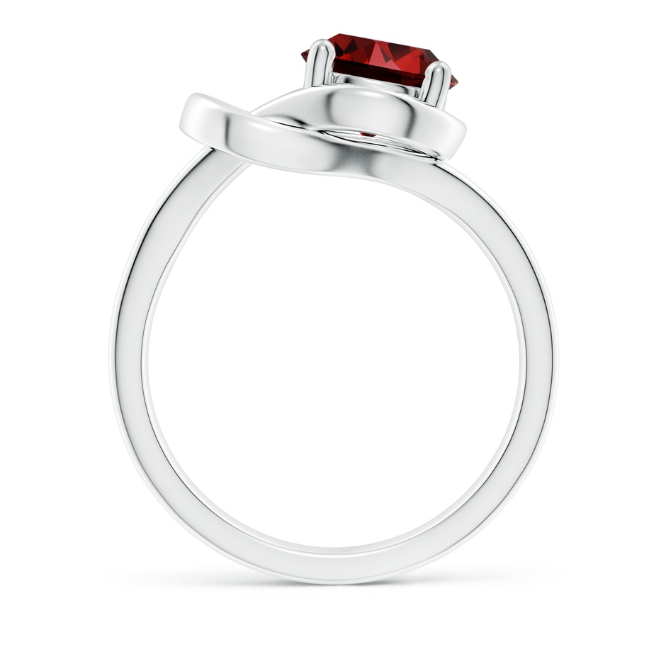 8mm Labgrown Lab-Grown Solitaire Ruby Infinity Knot Ring in White Gold side 199