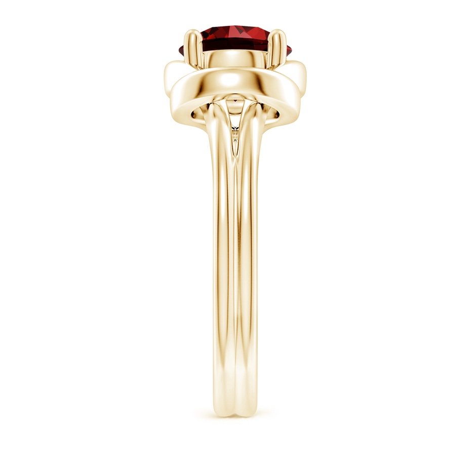 8mm Labgrown Lab-Grown Solitaire Ruby Infinity Knot Ring in Yellow Gold side 299