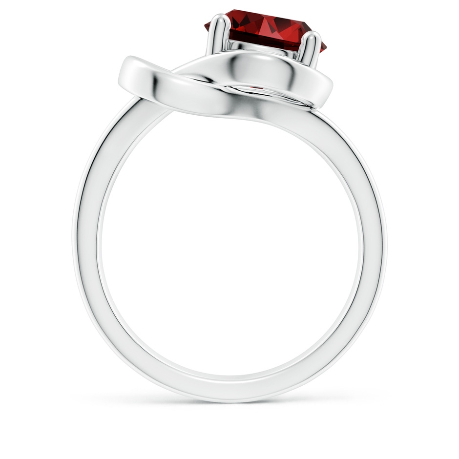 9mm Labgrown Lab-Grown Solitaire Ruby Infinity Knot Ring in White Gold side 199