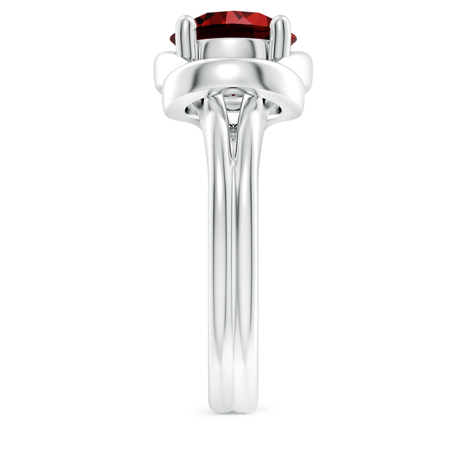 9mm Labgrown Lab-Grown Solitaire Ruby Infinity Knot Ring in White Gold side 299