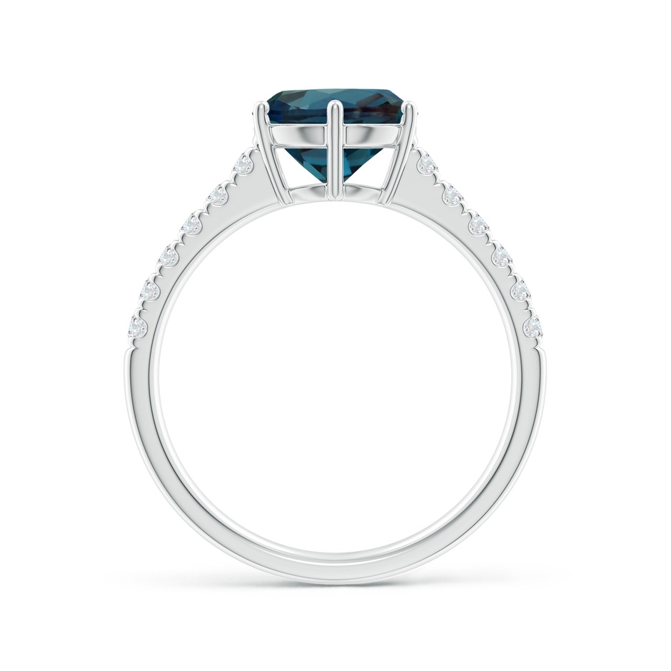 8mm Labgrown Lab-Grown Alexandrite Solitaire Ring with Diamond Accents in White Gold side 199