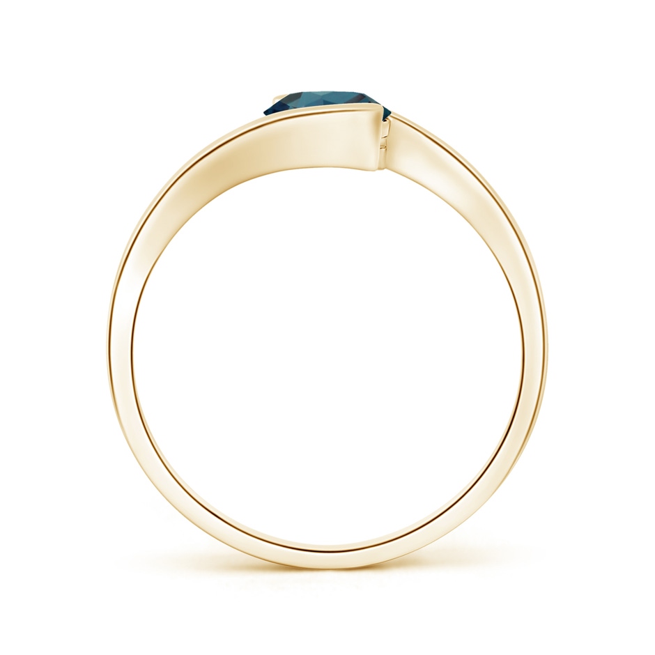 6mm Labgrown Semi Bezel-Set Solitaire Round Lab-Grown Alexandrite Bypass Ring in Yellow Gold side 199