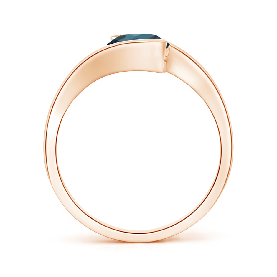 7mm Labgrown Semi Bezel-Set Solitaire Round Lab-Grown Alexandrite Bypass Ring in Rose Gold side 199