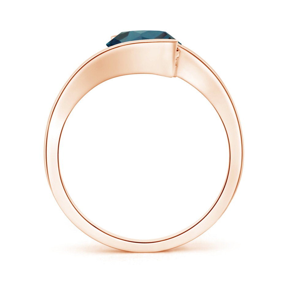 8mm Labgrown Semi Bezel-Set Solitaire Round Lab-Grown Alexandrite Bypass Ring in Rose Gold side 199
