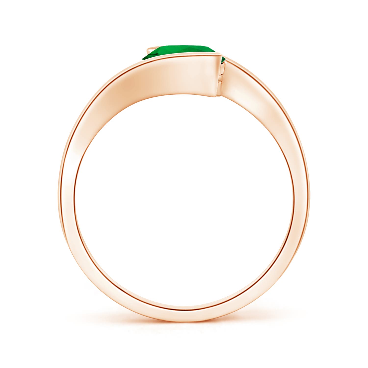 Premium - Lab-Grown Emerald / 1.5 CT / 14 KT Rose Gold