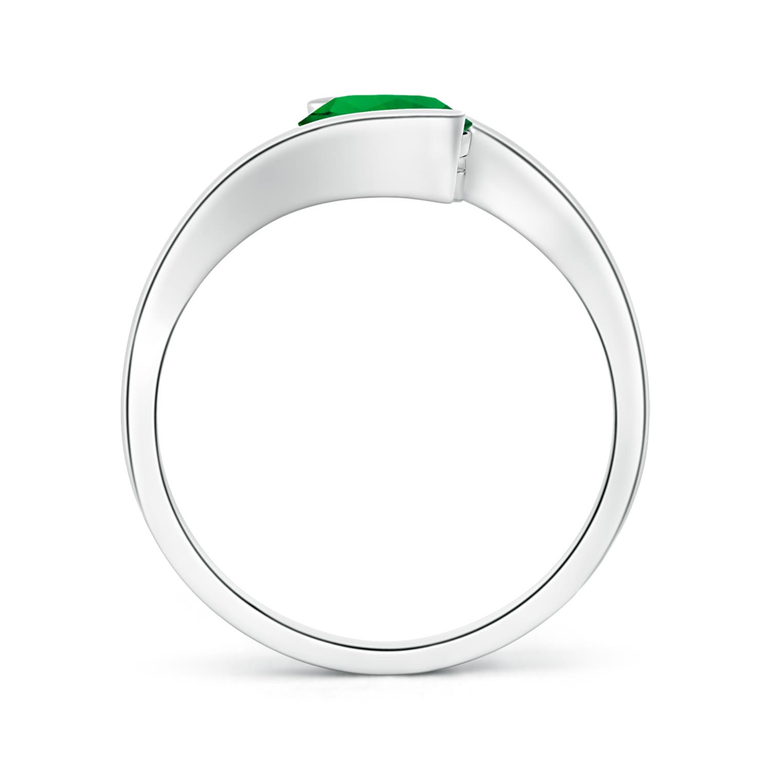 Premium - Lab-Grown Emerald / 1.5 CT / 14 KT White Gold