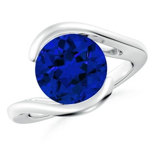 Round Lab-Grown Lab Grown Blue Sapphire