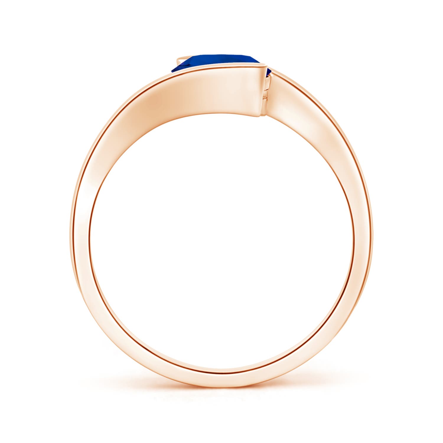 Premium - Lab-Grown Blue Sapphire / 1.7 CT / 14 KT Rose Gold