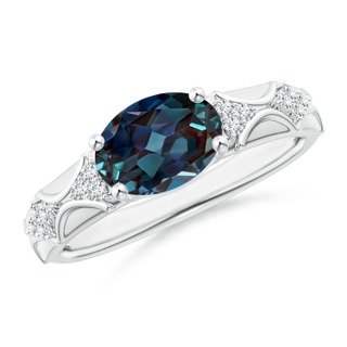 Oval Lab-Grown Lab Grown Alexandrite