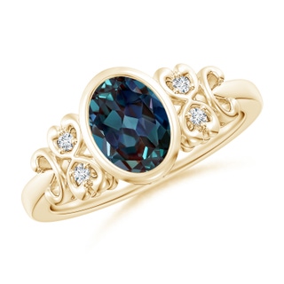 Oval Lab-Grown Lab Grown Alexandrite