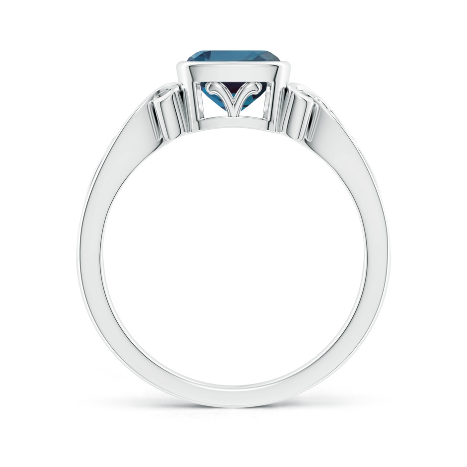 6mm Labgrown Vintage Style Cushion Lab-Grown Alexandrite Solitaire Ring in P950 Platinum side 199