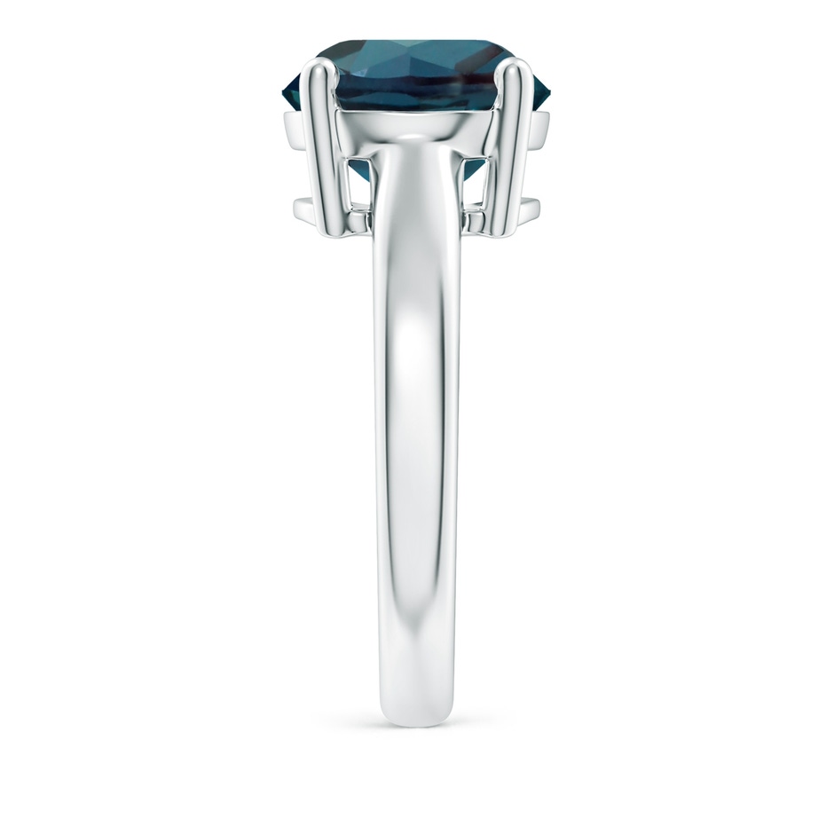 10mm Labgrown Round Lab-Grown Alexandrite Solitaire Engagement Ring in 18K White Gold side 299