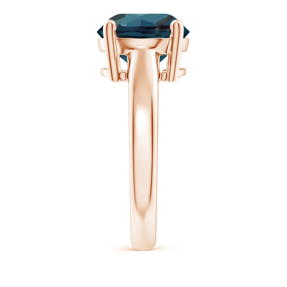 10mm Labgrown Round Lab-Grown Alexandrite Solitaire Engagement Ring in Rose Gold side 299