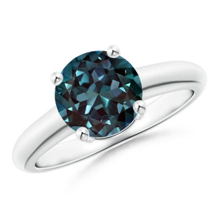 8mm Labgrown Round Lab-Grown Alexandrite Solitaire Engagement Ring in P950 Platinum