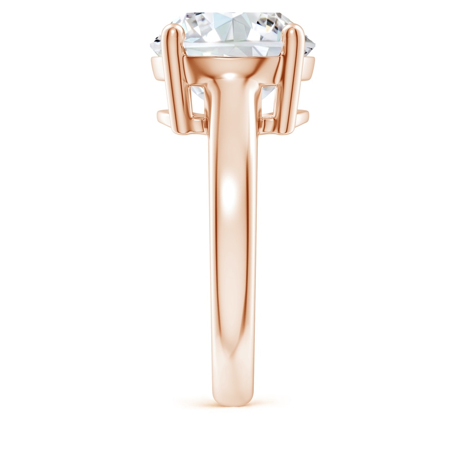 11.1mm FGVS Lab-Grown Round Diamond Solitaire Engagement Ring in Rose Gold side 299