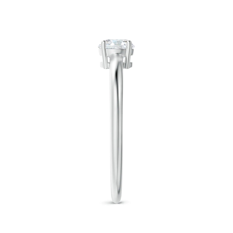 5.1mm FGVS Lab-Grown Round Diamond Solitaire Engagement Ring in P950 Platinum side 299