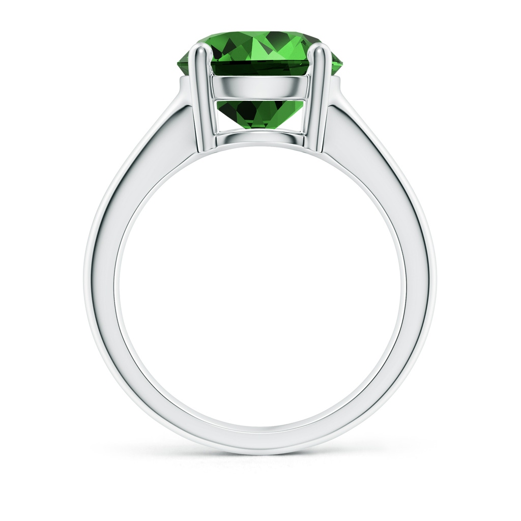 10mm Labgrown Lab-Grown Round Emerald Solitaire Engagement Ring in P950 Platinum - side 199