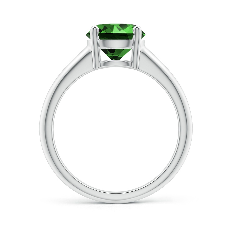 8mm Labgrown Lab-Grown Round Emerald Solitaire Engagement Ring in P950 Platinum side 199
