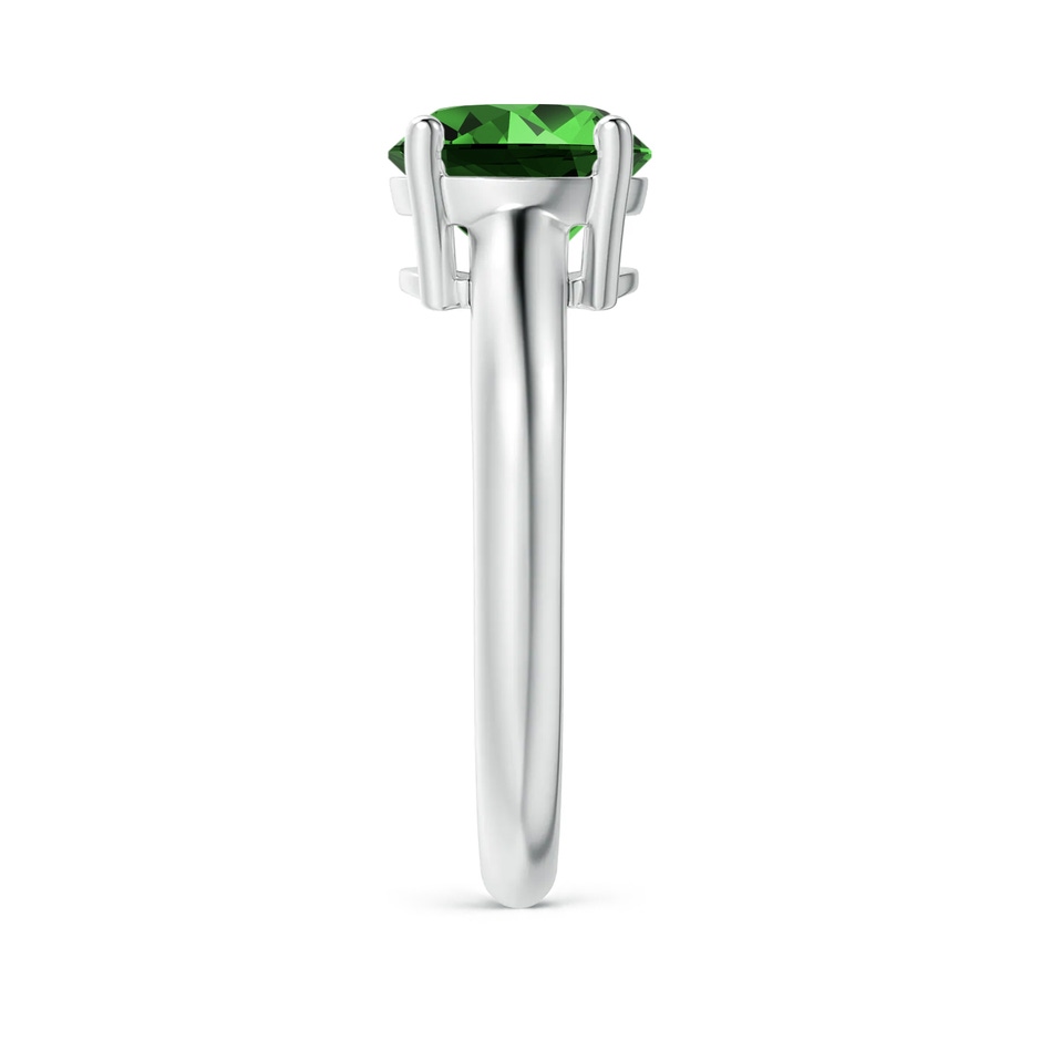 8mm Labgrown Lab-Grown Round Emerald Solitaire Engagement Ring in P950 Platinum side 299